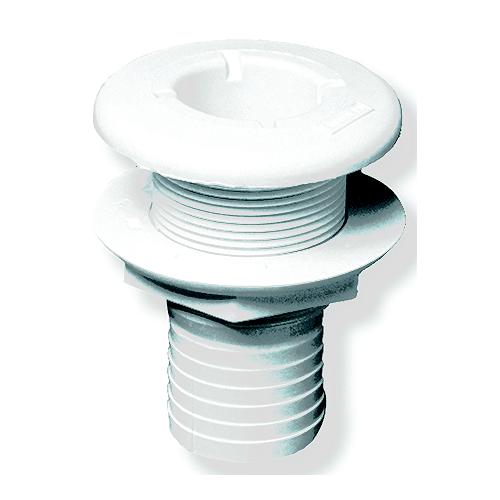 Forespar Cf253 Marelon Hose Tailpipe Mushroom Head Thru Hull W/Nut, White - 906030 - 108-906030F1