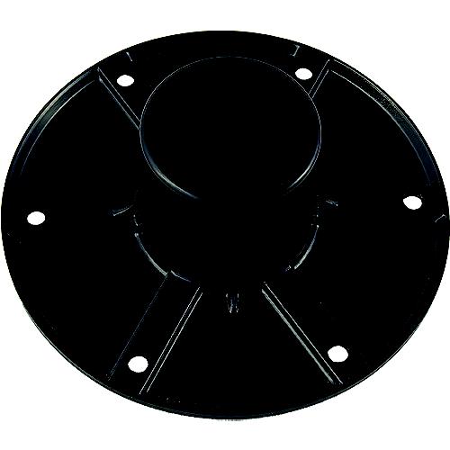Round Flush Mount Base Only, Black - 013-1112B - 112-0131112Bf1