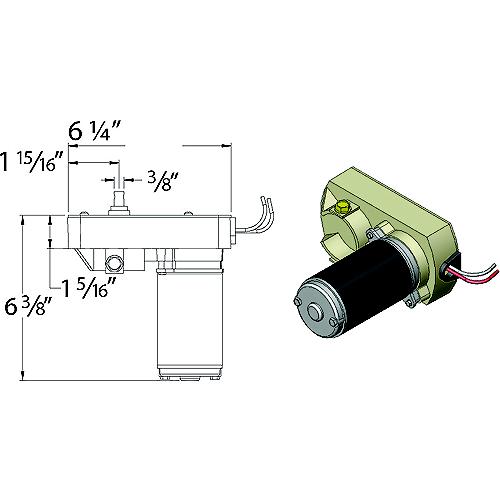 Ap Products 014136373 28:1 Venture Actuator Motor - 014-136373 - 112-014136373F1