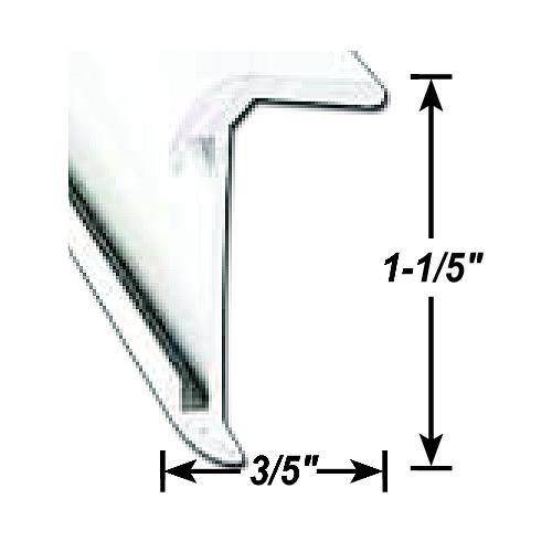 Ap Products 021850018 Insert Corner Molding, 8' Polar White - 021-85001-8 - 112-021850018F1