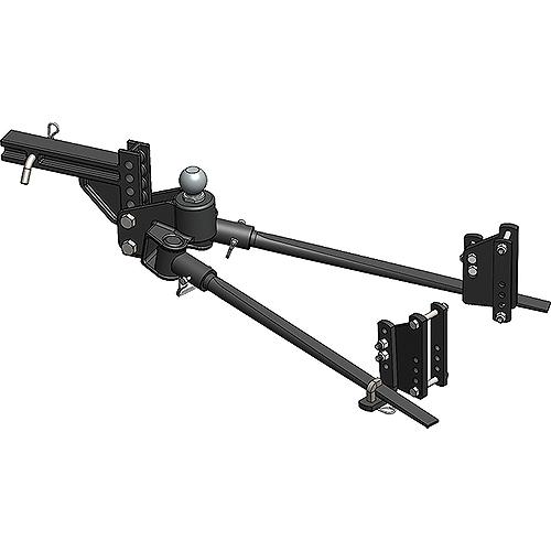 Blue Ox Bxw1051 Trackpro™ Weight Distributing Hitch, 1,000 Lb. W/9 Hole Shank - Bxw1051 - 123-Bxw1051F1