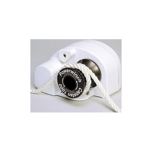 Powerwinch Capstan 1000 Multipurpose Rope Winch For Anchoring, Sailing And Fishing, 1000 Lb. Pull Max, Uses Up To 3/4