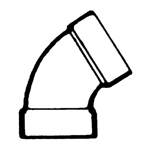 60 Elbow 1 1/2In Abs Bell Rv Rvx - 632601 - 135-632601F1