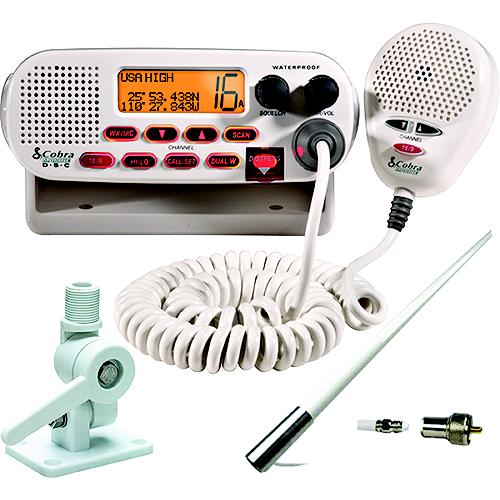Cobra Mrf45Dsvk5 Vhf Radio Package W/5'