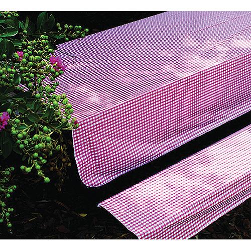 Camco 51021 Tablecloth & Bench Cover Set, Red/White Check - 51021 - 17-51021F1