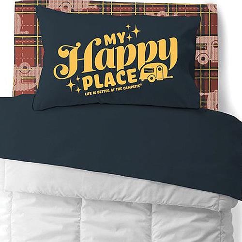 Camco 53120 Bed Sheets, Bunk, Camco Xxx Bed Sheets, King, Red Plaid/Navy - 53120 - 17-53120F1