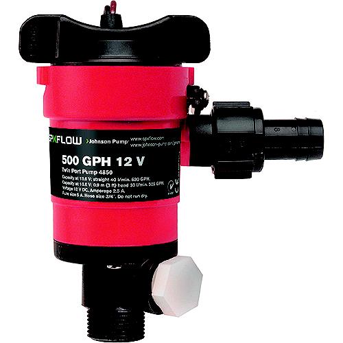 Dual Port Livewell/Washdown Pump, 1250 Gph - 48103 - 189-48103F1