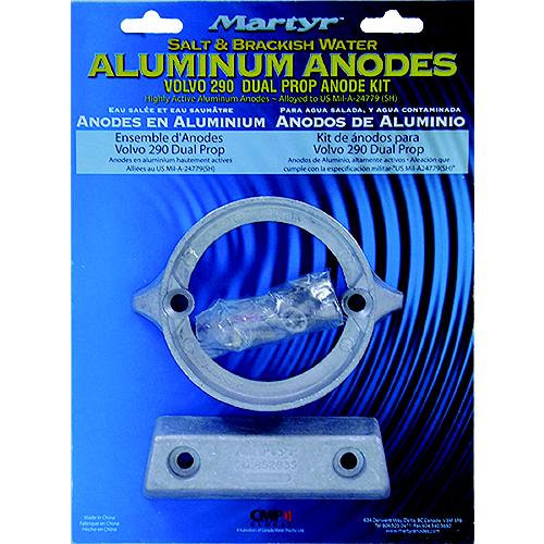 Martyr Zinc Anode Kit For Volvo Penta 290 Dual Prop Engine (Contains 1-875821, 1-852835 And Fastening Hardware) - Cm290Dpkitz - 194-Cm290Dpkitzf1