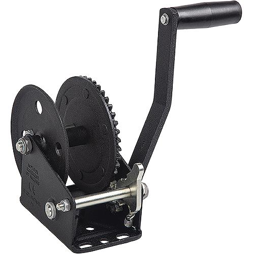 Fulton 142326 Single Speed 1,800 Lb Max Load Trailer Winch, Glossy Black - 142326 - 220-142326F1