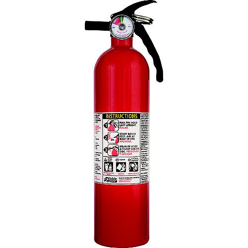 Kidde 466296Mtl Elite Dry Chemical Fire Extinguisher W/Gauge, 1-A:10-B:C - 466296Mtl - 234-466296Mtlf1