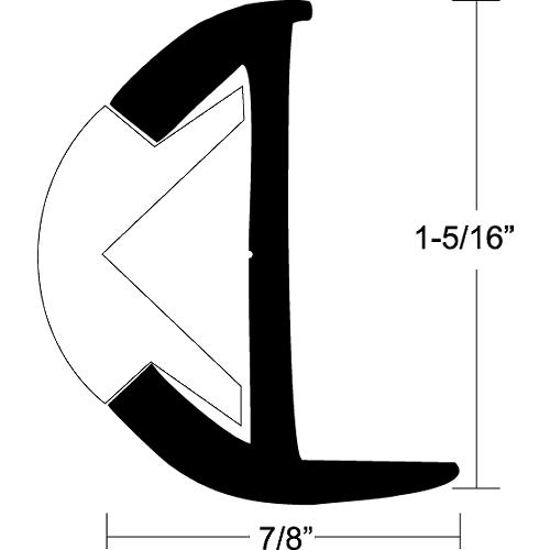 Rub Rail Alum. 1-5/16