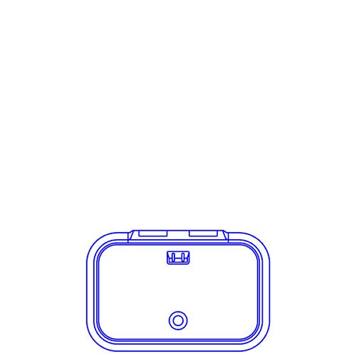 Lewmar Ocean Hatch, Size 20 Flat Base - 39620050 - 239-39620050F1