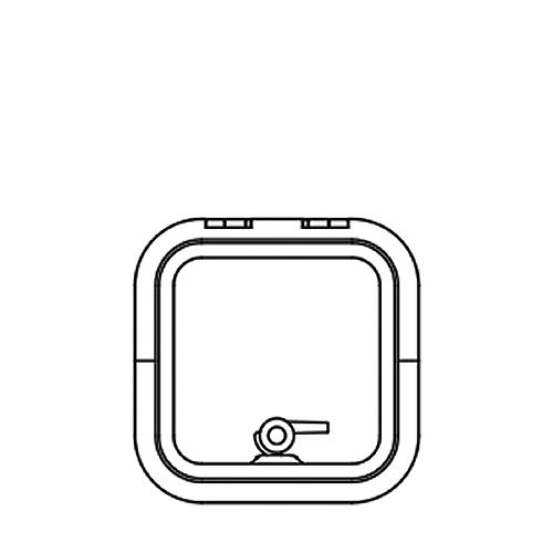 Lewmar 39910030 Low Profile Size 10 Rectangular Self Supporting Hatch - 39910030 - 239-39910030F1