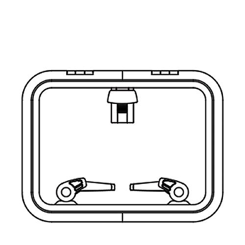 Lewmar 39930030 Low Profile Size 30 Rectangular Self Supporting Hatch - 39930030 - 239-39930030F1
