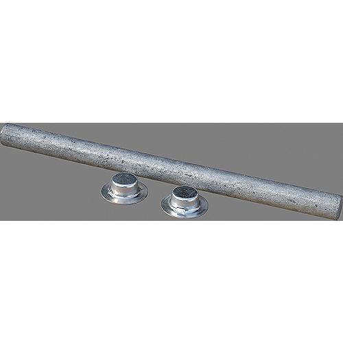 Tie Down Engineering Galvanized Roller Shaft W/Pal Nuts - 86188 - 241-86188F1