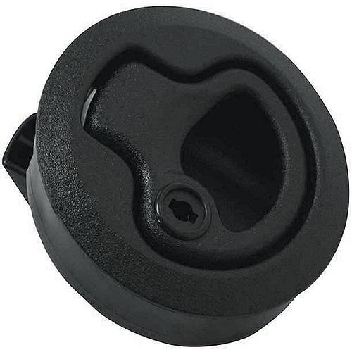 Teak Isle Flush Slam Latch, Locking, Black - 29203 - 264-29203F1