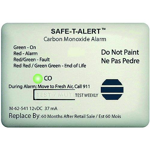 Safe-T-Alert 62541Wt 62 Series Surface Mount Carbon Monoxide Alarm, White - 62-541-Wt - 270-62541Wtf1