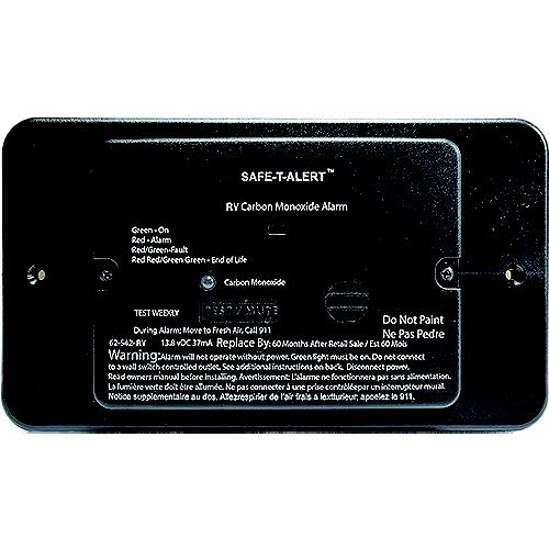 Safe-T-Alert 62542Bltr 62 Series Surface Mount Carbon Monoxide Alarm, Black With Trim Ring - 62-542-Bl-Tr - 270-62542Bltrf1