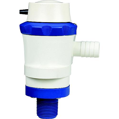 Shurflo 357-116-10 Anti-Airlock 12V 800 Gph White & Blue Piranha Ballast Pump - 357-116-10 - 275-35711610F1