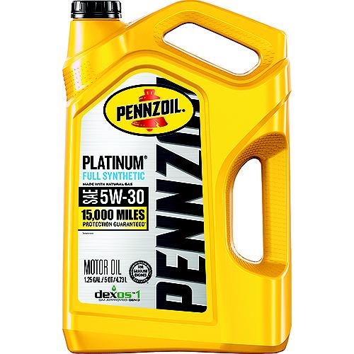 Pennzoil 550046126 Platinum Full Synthetic , 5W-30, 5 Quart - 550046126 - 285-550046126F1