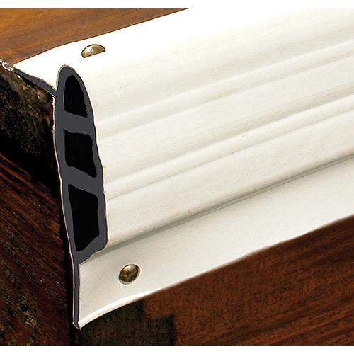 White, Medium Double Molded Vinyl Dock Edging. 10' Coil - 46096 - 32-46096F1