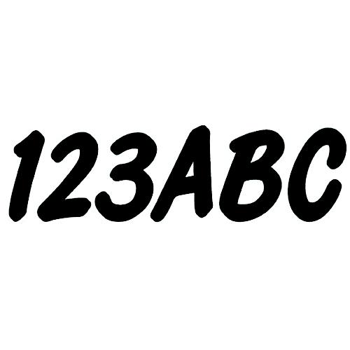 Hardline Series 400 Registration Kit, Smooth Cursive Font With Left To Right Color Gradation (Includes 4 Sets Of 3