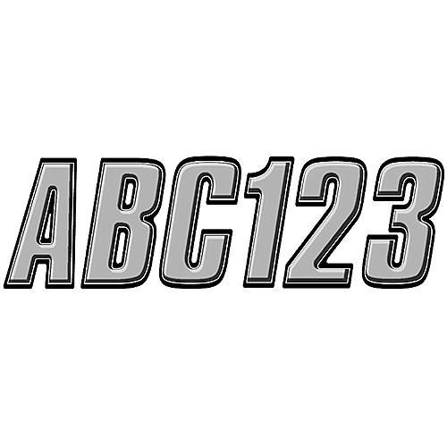 Hardline Series 800 Registration Kit, Block Style Solid Body With Bevel Effect, Contrasting Outline (Includes 4 Sets Of 3