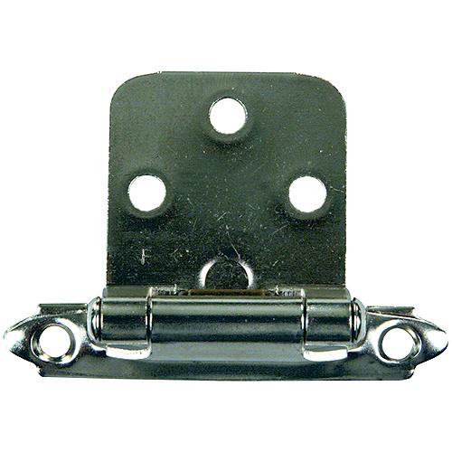 Jr Products Self-Closing Flush Mount Hinge, Satin Nickel - 70575 - 342-70575F1