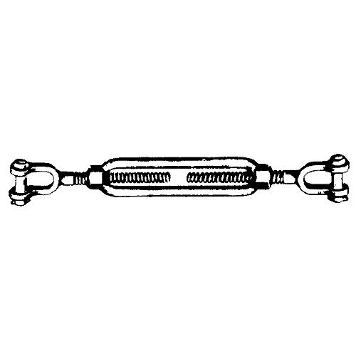 Turnbuckle, Galvanized Jaw & Jaw - 30656 - 343-030656F1
