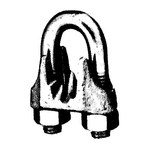 Wire Rope Clip, Galvanized - 232005 - 343-232005F1