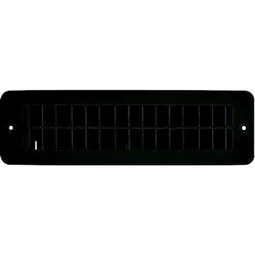 Rv Designer H841 Plastic Floor Register, Dampered, Black - H841 - 350-H841F1