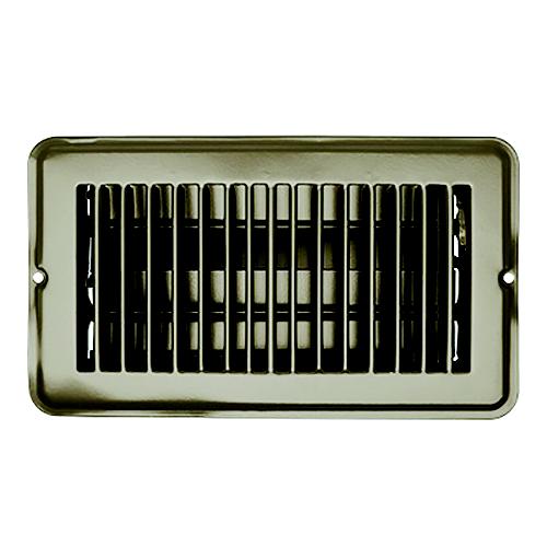 Rv Designer H871 Metal Floor Register, Dampered, Tan - H871 - 350-H871F1