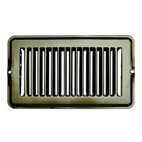 Rv Designer H872 Metal Floor Register, Undampered, Tan - H872 - 350-H872F1