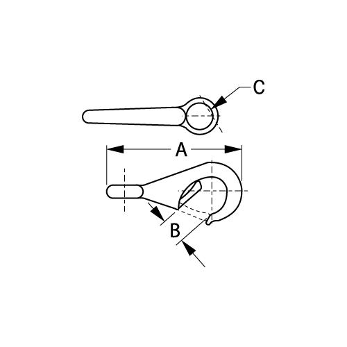 Seadog 1361201 Bronze Fast Eye Snap, Size 0 - 136120-1 - 354-1361201F1