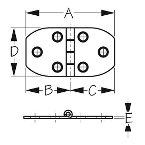 Door Hinges - 201030-1 - 354-2010301F1