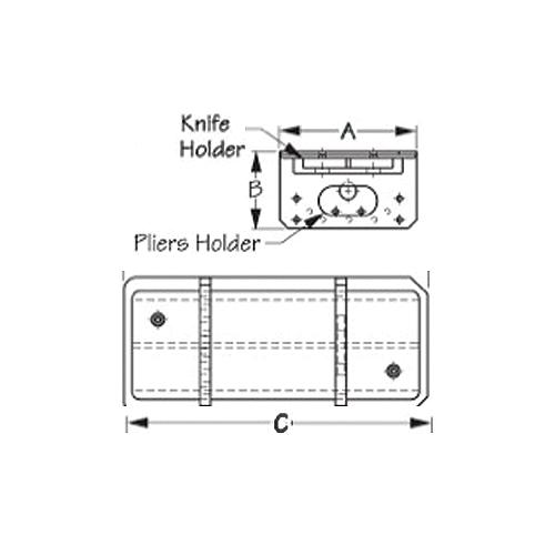 Knife & Pliers Holder - 325925-1 - 354-3259251F1