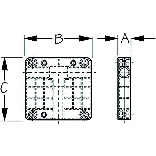 Sea-Dog 3271501 Rail Mount Motor Bracket, 8 Hp (2-Cycle Only) A: 1-9/16