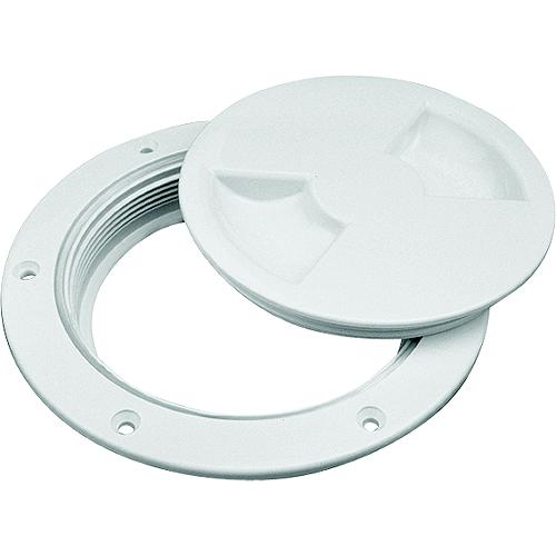 Sea-Dog 337142 Screw Out Deck Plate With Internal Collar, 4-1/2