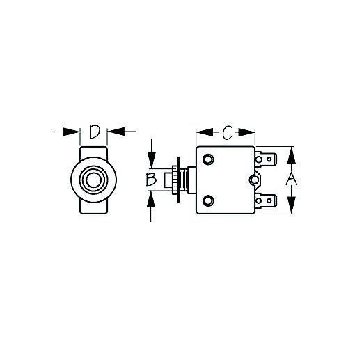 Seadog 4208081 Thermal Breaker 8 Amp - 420808-1 - 354-4208081F1