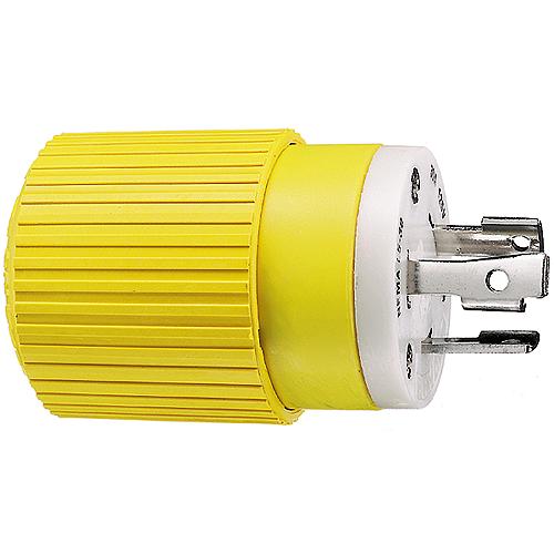 Hubbell Hbl305Crp Yellow 30A 125V Locking Plug - Hbl305Crp - 36-Hbl305Crpf1