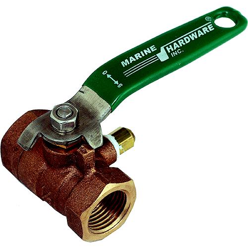 Marine Hardware Bv200 Bronze Full Flow Ball Valve, 2