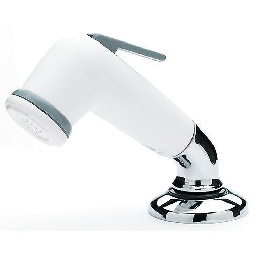 Scandvik 10191 White Standard Elbow Sprayer With 6' White Nylon Hose - 10191P - 390-10191Pf1