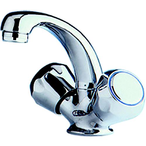 Scandvik 10410P Standard Family Chrome Plated Brass Basin Mixer Faucet - 10410P - 390-10410Pf1