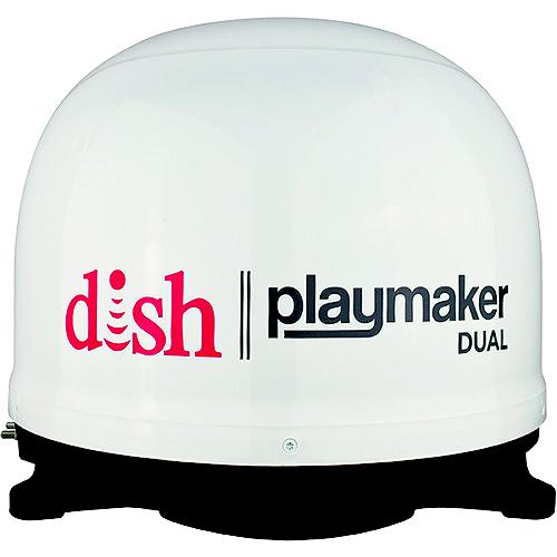 Winegard Pl8000 White Dish Playmaker Dual Portable Satellite Rv Tv Antenna W/O Receiver - Pl-8000 - 401-Pl8000F1