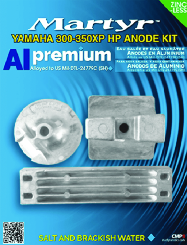 Martyr Cmy300350Xpkitz Yamaha Anode Kit, Zinc - Cmy300350Xpkitz - 194-Cmy300350Xpkitzf1