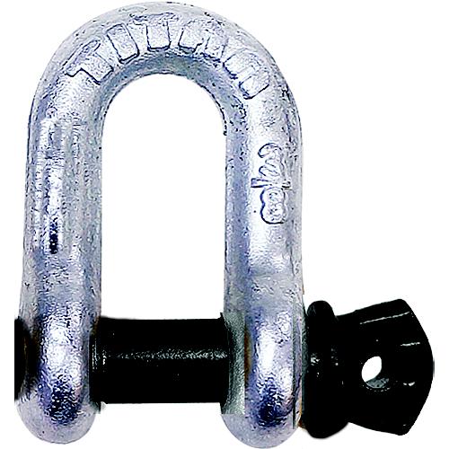 High Strength Galvanized D Shackle, 1/2