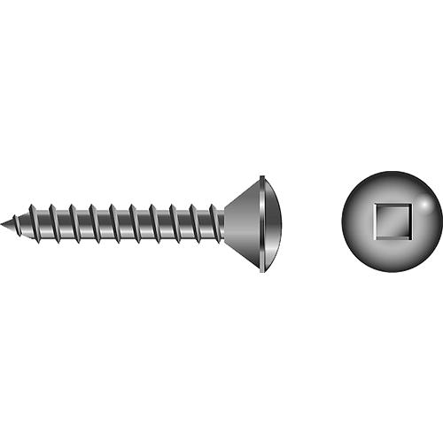 Square Tapping Screw - Oval Head#10 X 3/4