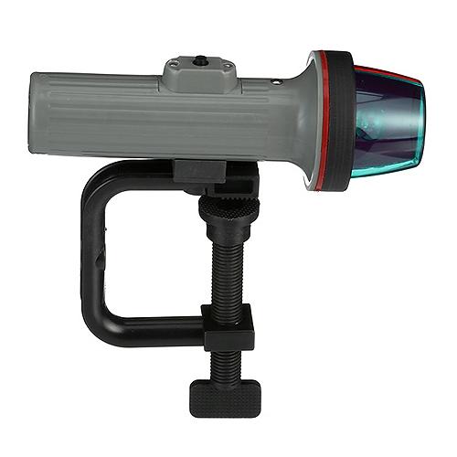 Seachoice Bi-Color Portable Battery-Operated Boat Navigation Bow Light, Horizontal Clamp Mount - 6121 - 50-06121F1