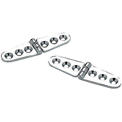 Seachoice Chrome Plated Brass Strap Hinges (1 Pair Per Pack) - 33831 - 50-33831F1