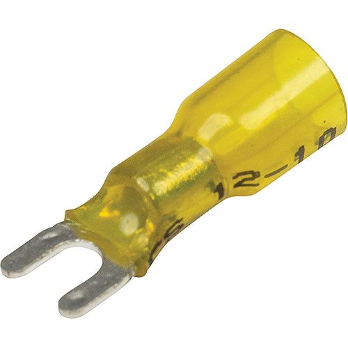 Seachoice 64041 3-To-1 Heat Shrink Spade Terminal - 12-10 Ga., #8 Stud, 25/Bag - 64041 - 50-64041F1